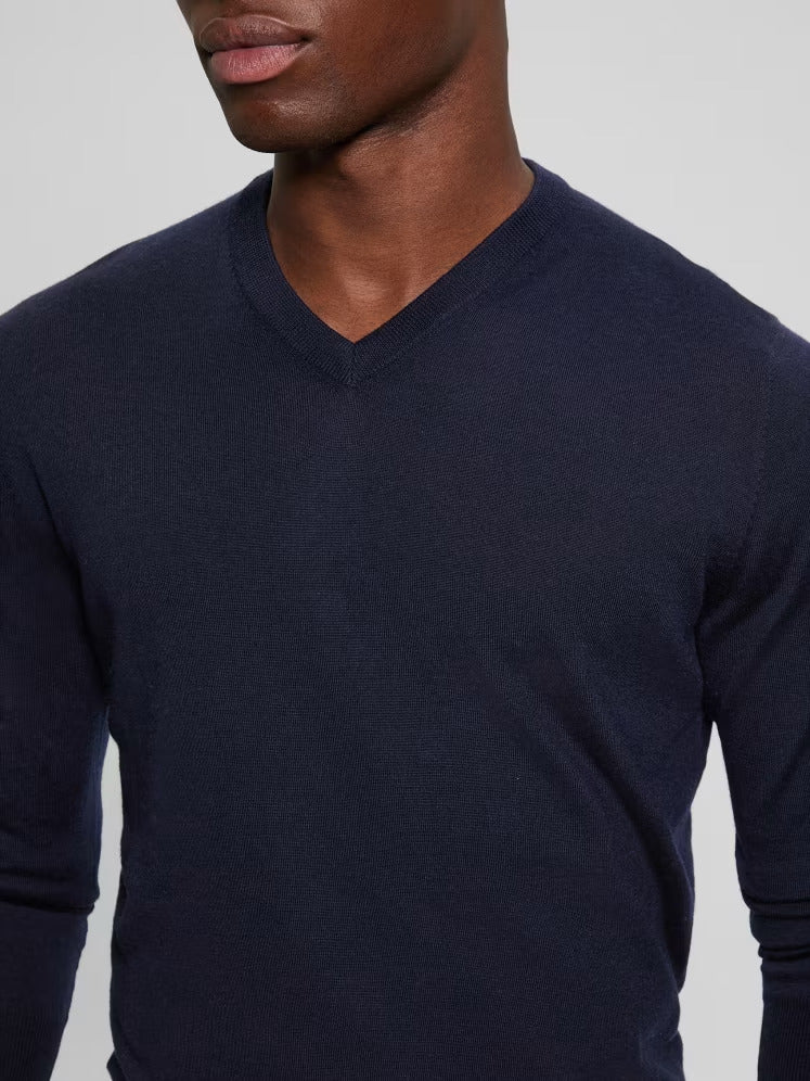 Guess Fred V-Neck Wool Sweater