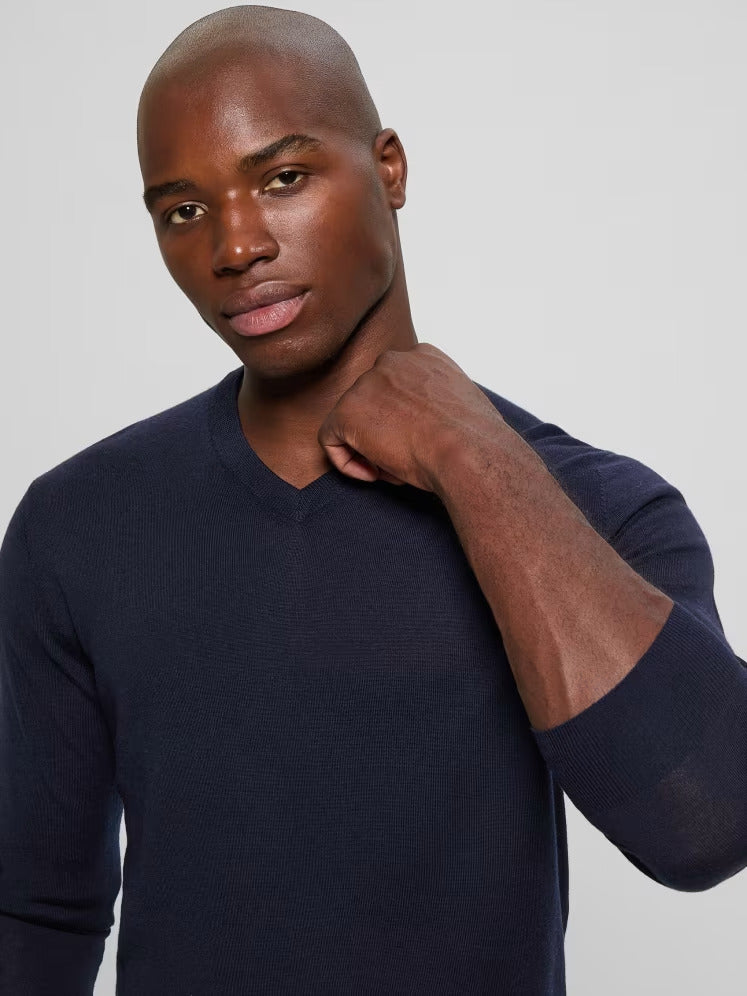 Guess Fred V-Neck Wool Sweater