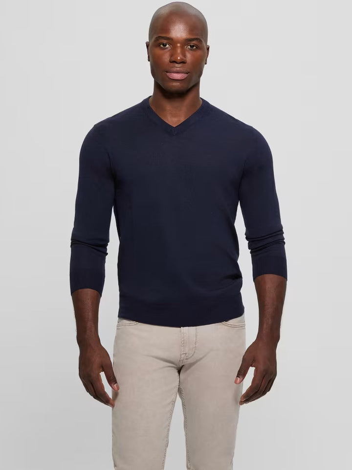 Guess Fred V-Neck Wool Sweater