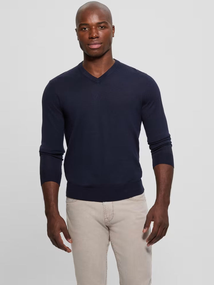 Guess Fred V-Neck Wool Sweater