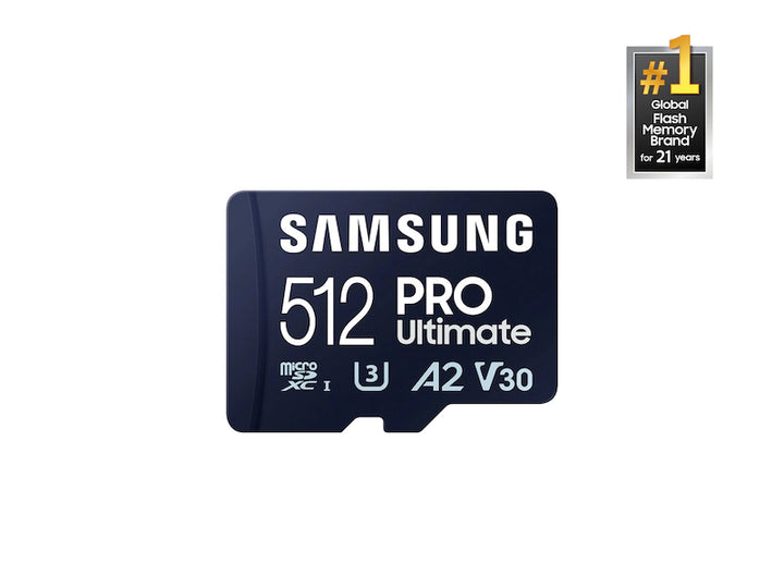 Samsung PRO Ultimate 512 GB microSDXC Card UHS-I + Adapter