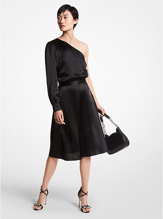 Michael Kors Satin One-Shoulder Top