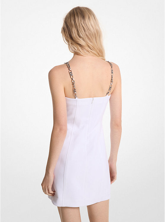 Michael Kors Stretch Crepe Belted Mini Dress