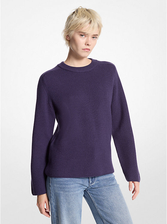Michael Kors Ribbed Merino Wool Sweater