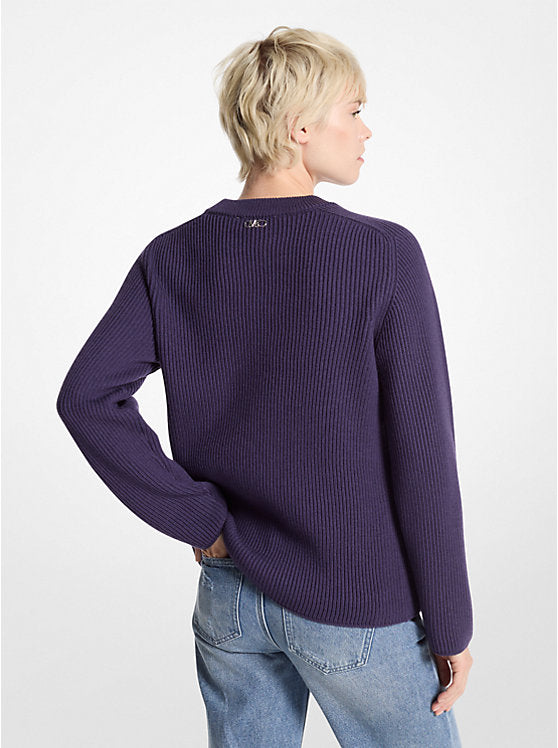 Michael Kors Ribbed Merino Wool Sweater
