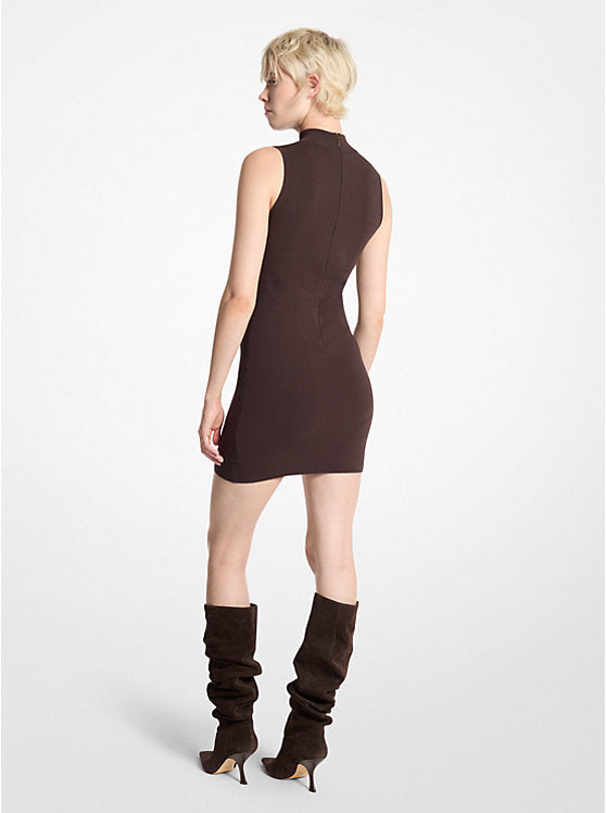 Michael Kors Stretch Viscose Mock Neck Dress