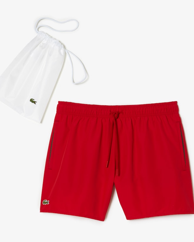 Lacoste Men's Quick-Dry Swim Trunks