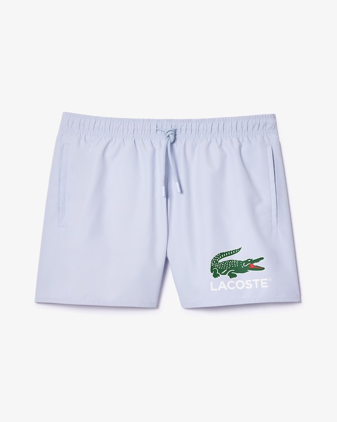 Lacoste Men's Croc Print Swim Trunks