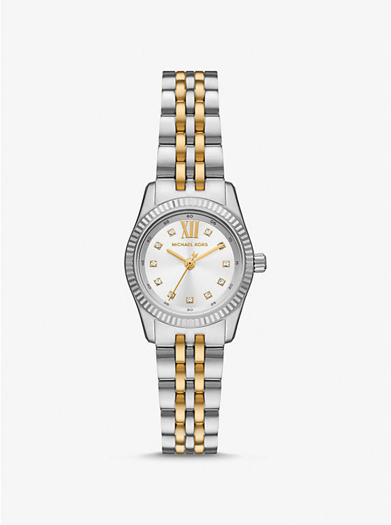 Michael Kors Petite Lexington Pavé Two-Tone Watch