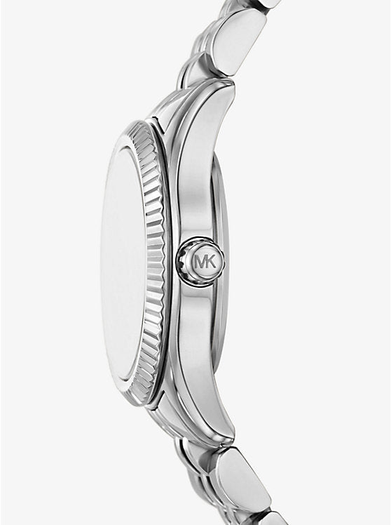 Michael Kors Petite Lexington Pavé Silver-Tone Watch