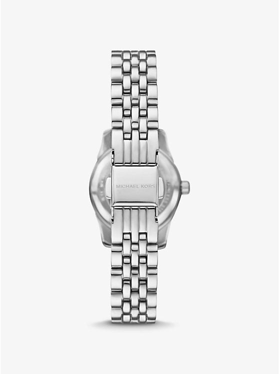 Michael Kors Petite Lexington Pavé Silver-Tone Watch