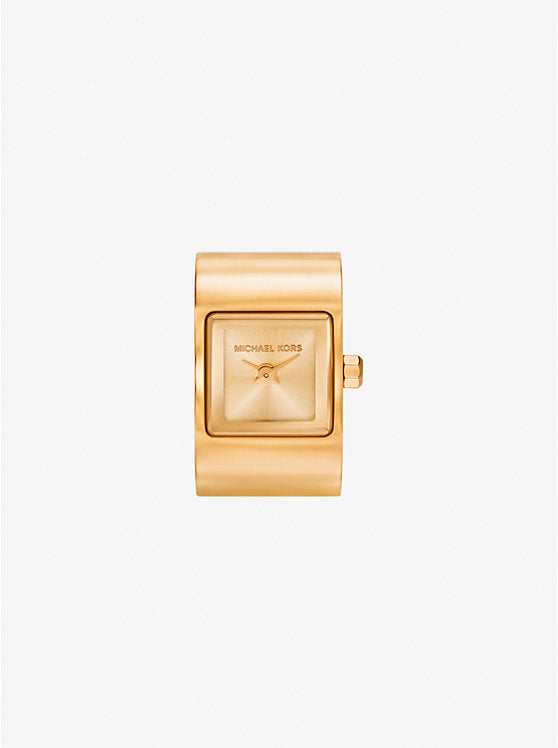 Michael Kors Darrington Gold-Tone Ring Watch