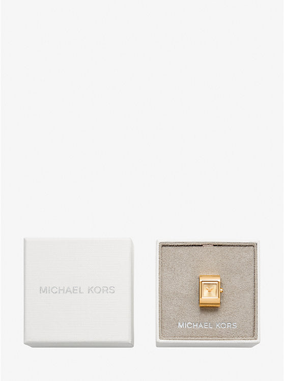 Michael Kors Darrington Gold-Tone Ring Watch