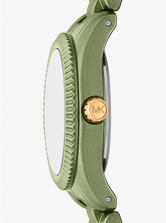 Michael Kors Limited-Edition Petite Lexington Green-Tone Watch