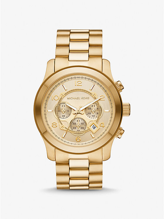 Michael Kors Oversized Runway Gold-Tone Watch