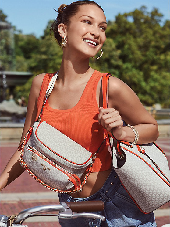 Michael Kors Precious Metal-Plated Sterling Silver Pavé Curb Link Bracelet