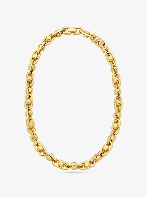 Michael Kors Astor Link Large Precious Metal-Plated Brass Necklace