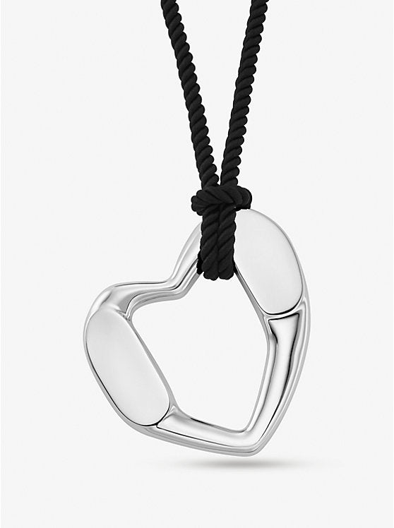 Michael Kors Precious Metal-Plated Brass Heart Necklace