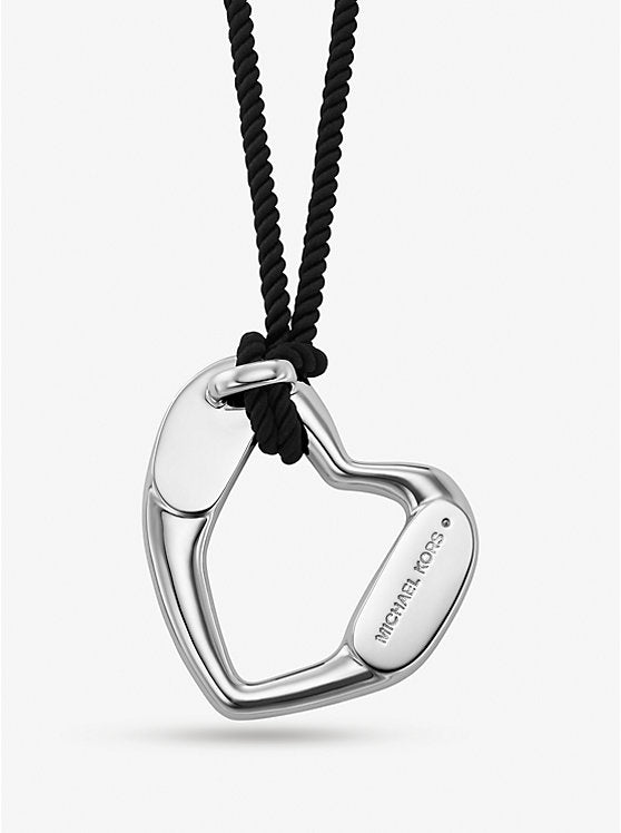 Michael Kors Precious Metal-Plated Brass Heart Necklace