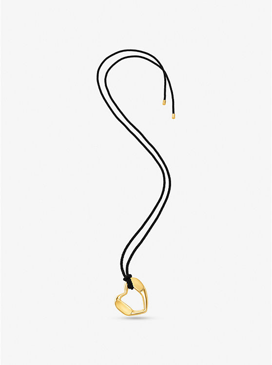 Michael Kors Precious Metal-Plated Brass Heart Necklace