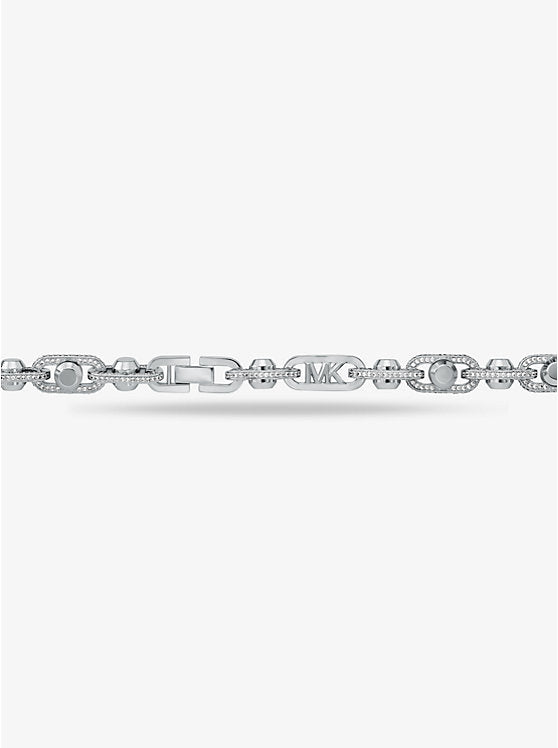 Michael Kors Astor Link Extra-Large Pavé Precious Metal-Plated Brass Necklace