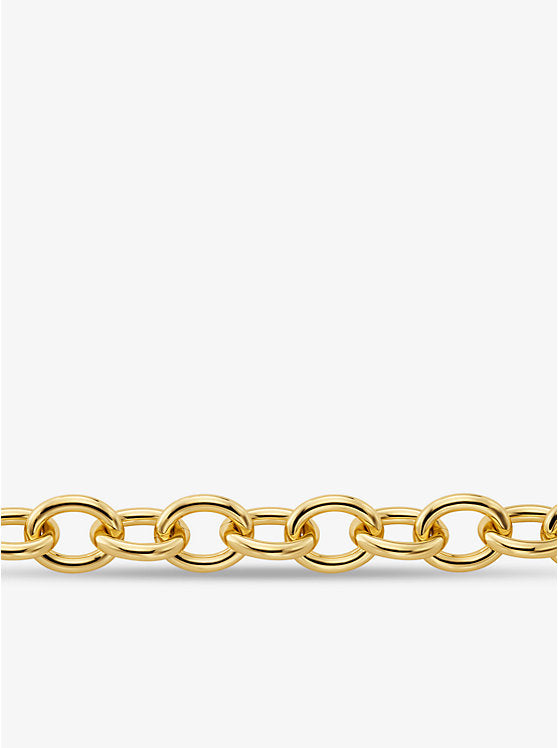 Michael Kors Large Precious Metal-Plated Brass Chain Link Necklace