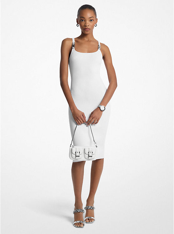 Michael Kors Ribbed Stretch Knit Midi Tank Dress