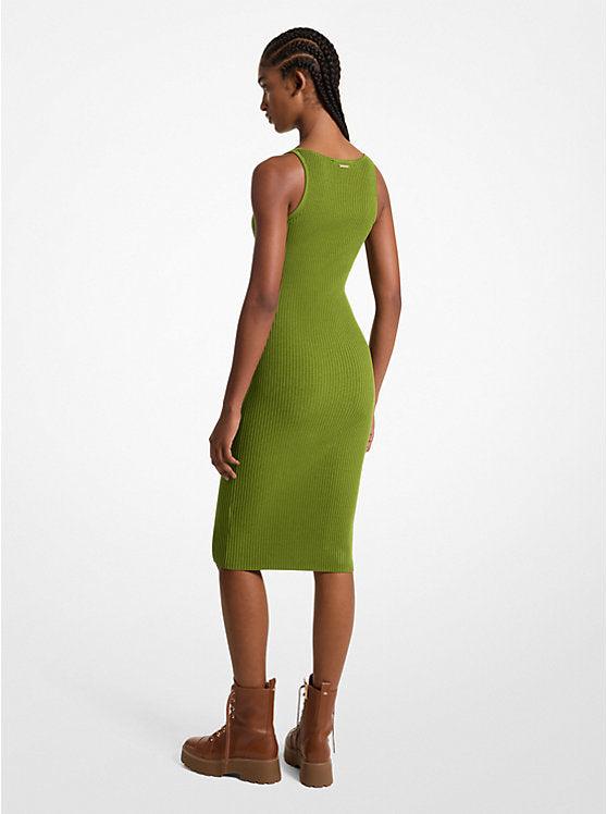 Michael Kors Ribbed Stretch Knit Midi Tank Dress