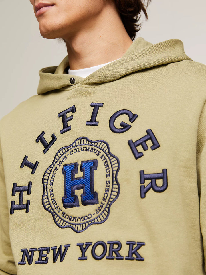 Tommy Hilfiger Embroidered Hilfiger Coin Logo Hoodie