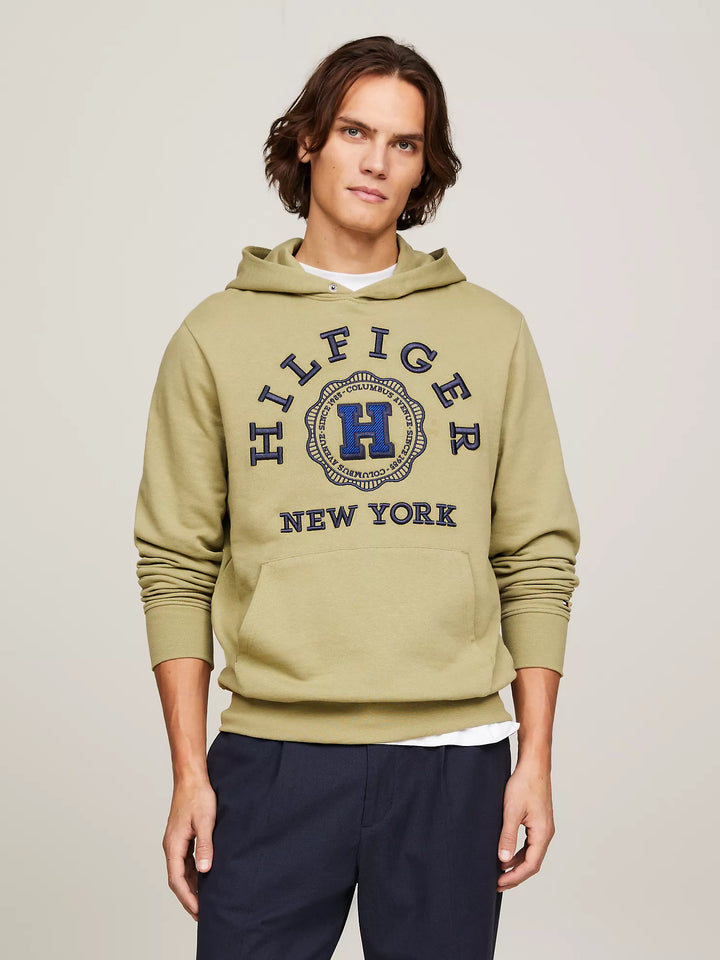 Tommy Hilfiger Embroidered Hilfiger Coin Logo Hoodie