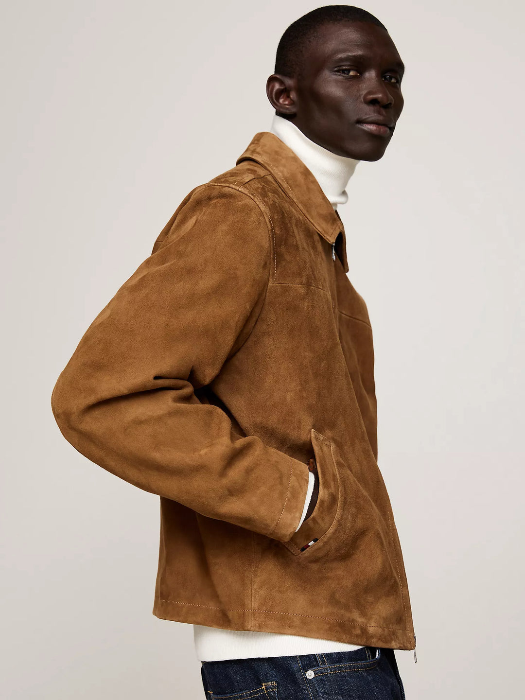 Suede Zip Ivy Jacket