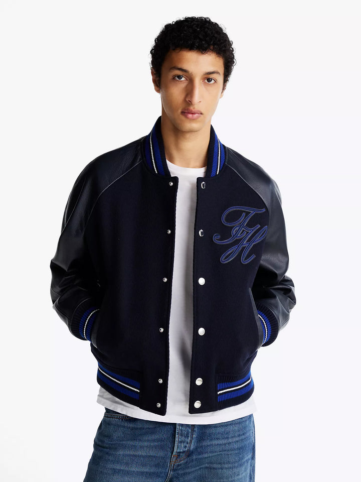 Tommy Hilfiger Monogram Wool Varsity Jacket