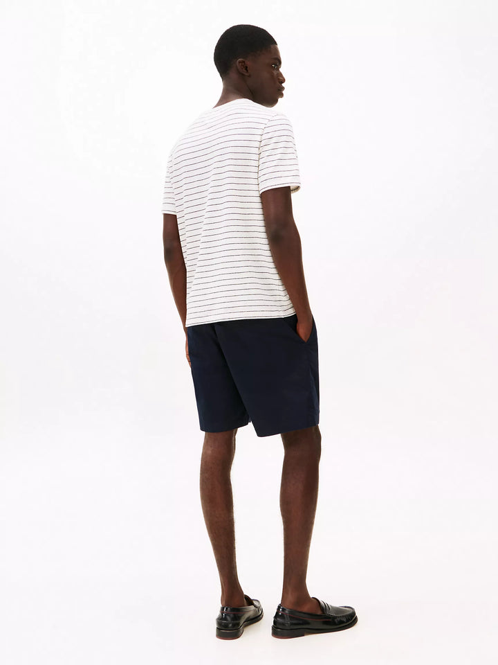 Tommy Hilfiger Stripe Linen-Cotton Blend Pocket T-Shirt