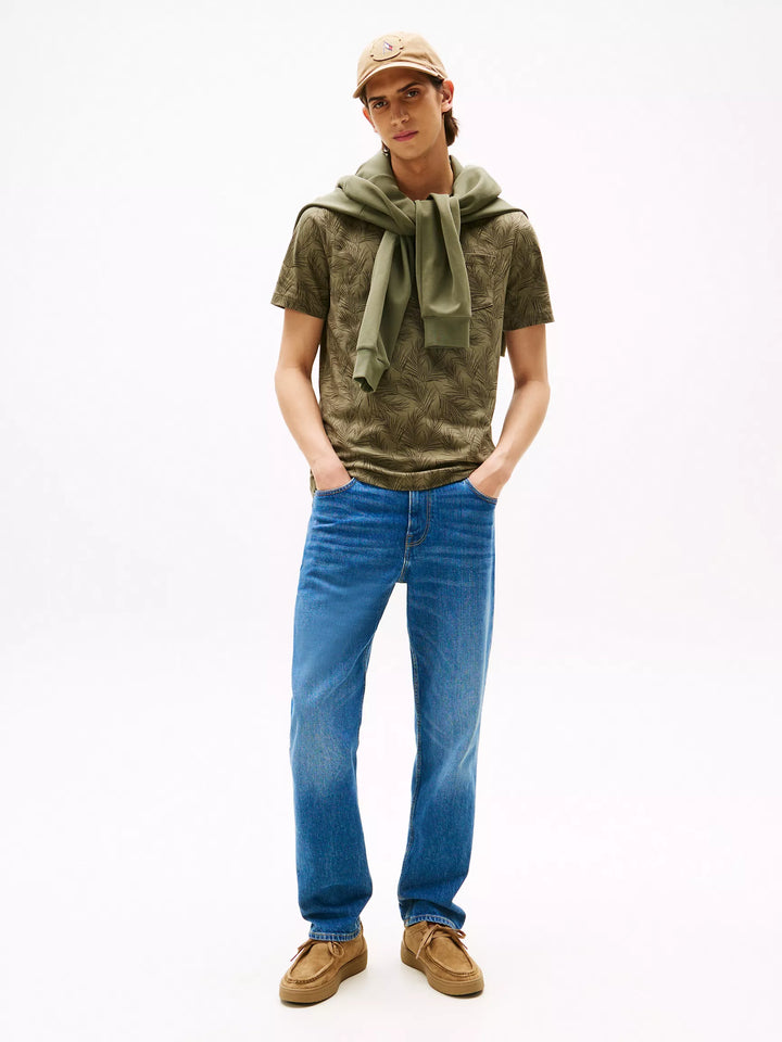 Tommy Hilfiger Allover Leaf Print Pocket T-Shirt