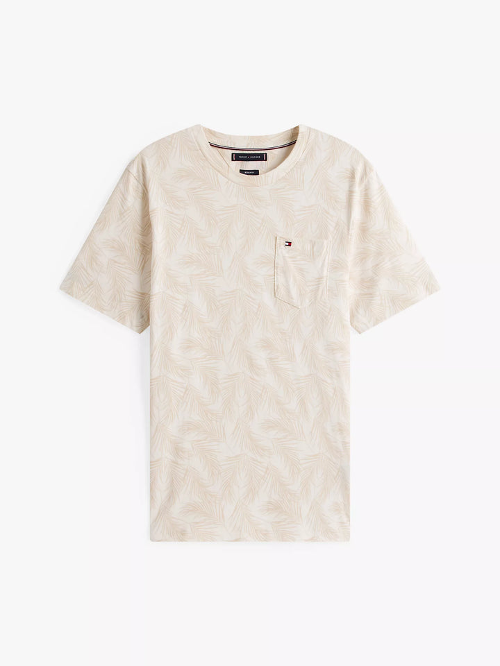 Tommy Hilfiger Allover Leaf Print Pocket T-Shirt