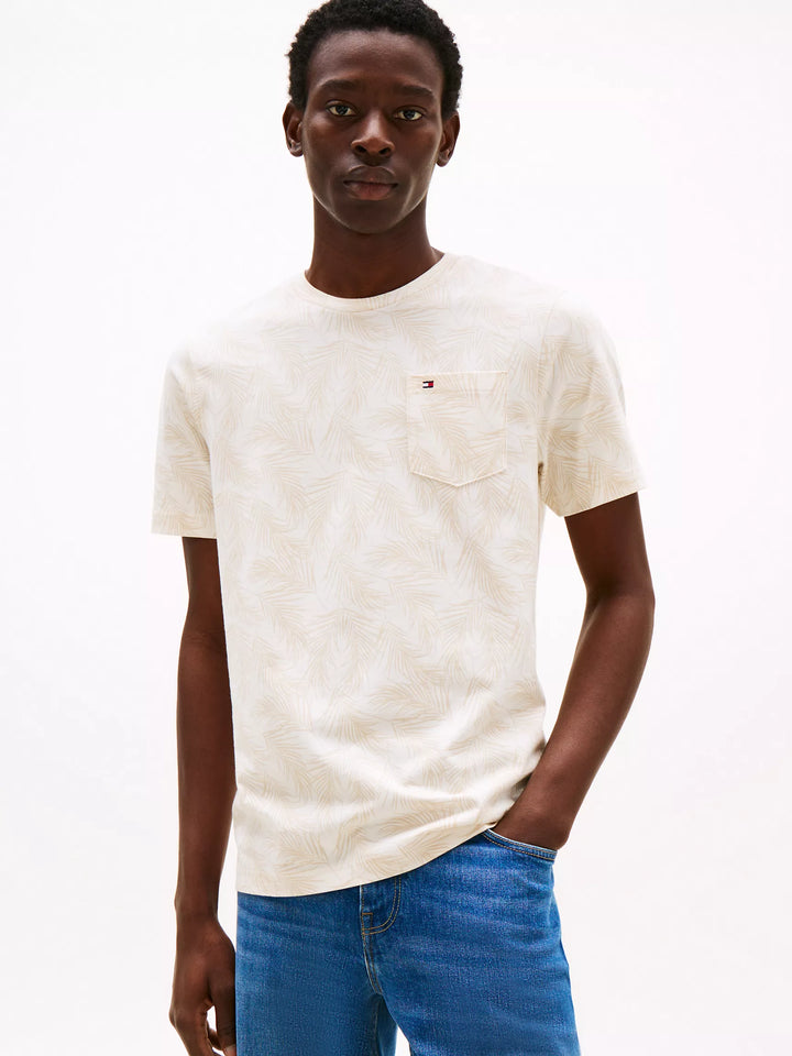 Tommy Hilfiger Allover Leaf Print Pocket T-Shirt