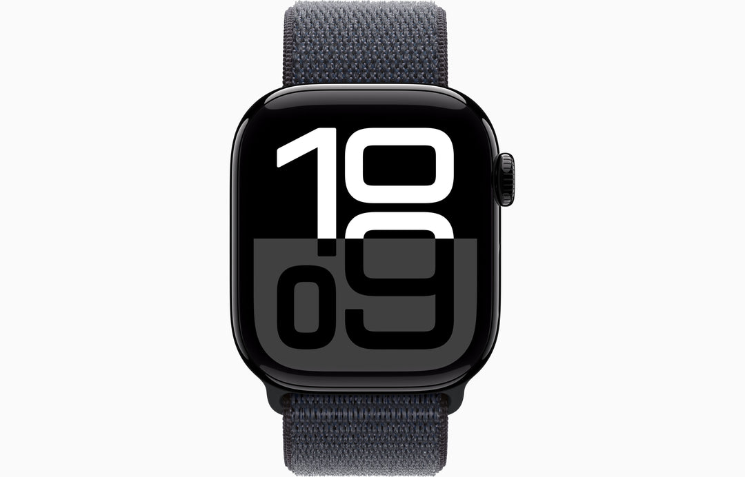 Apple Watch Series 10 GPS, 42mm Silver Aluminum Case with Ink Sport Loop