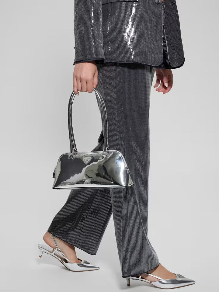 Guess Arnela Metallic Shoulder Satchel
