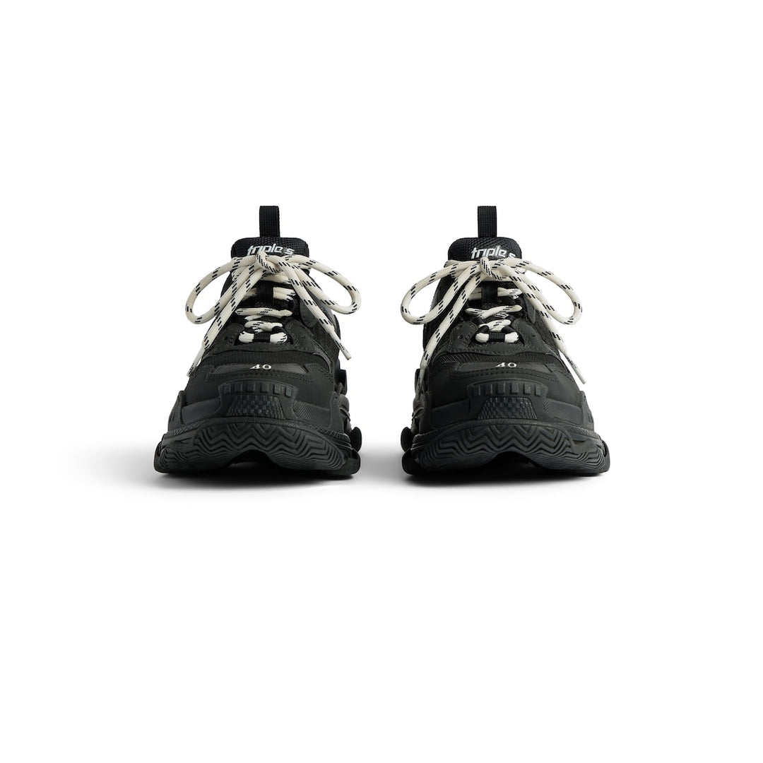 BALENCIAGA Women's Triple S Sneaker in Black