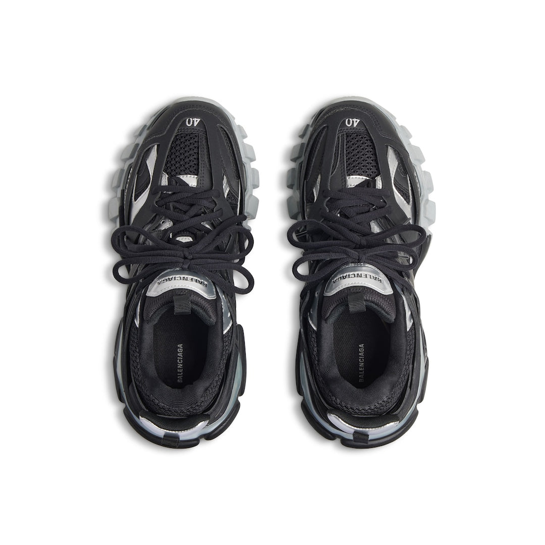 BALENCIAGA Women's Track Sneaker in Black/silver