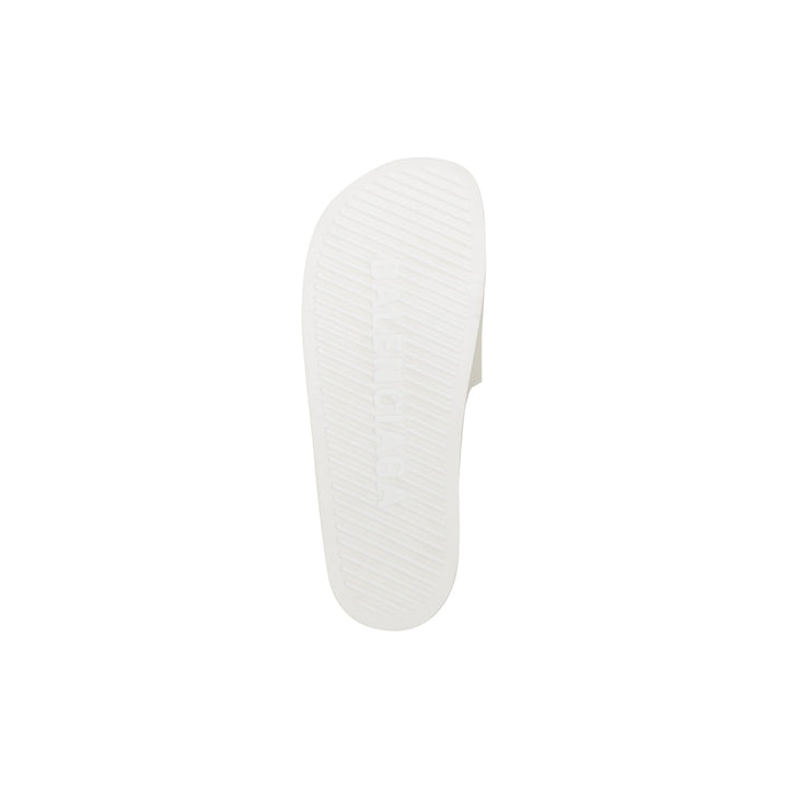 BALENCIAGA  Women's Pool Slide Sandal in White Black