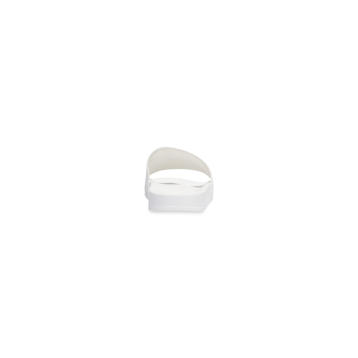 BALENCIAGA  Women's Pool Slide Sandal in White Black