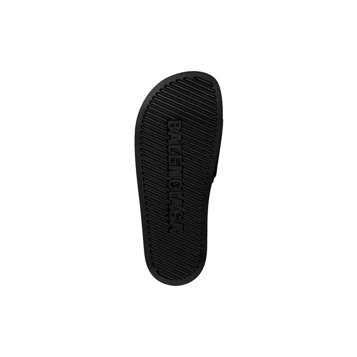 BALENCIAGA Men's Pool Slide Sandal in Beige