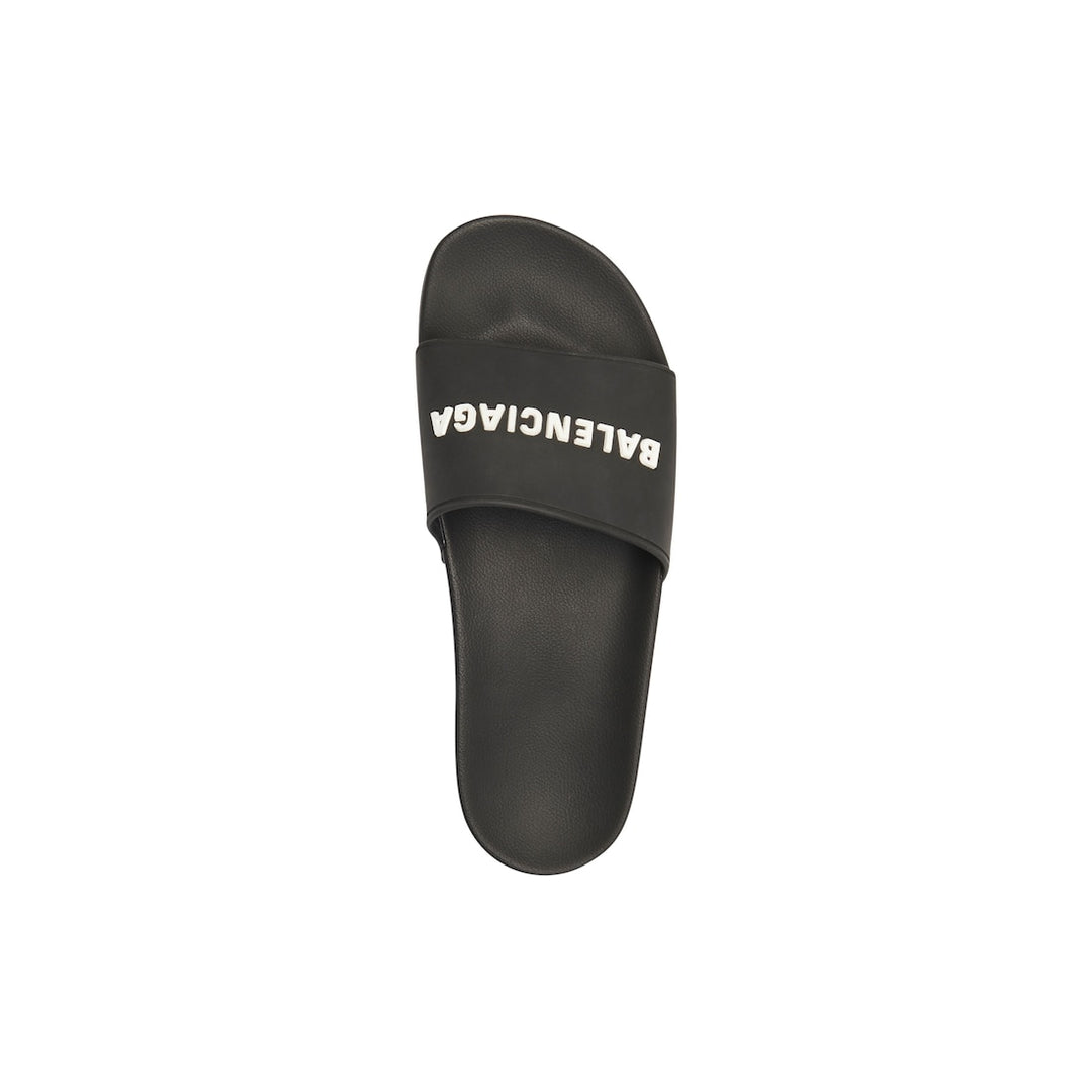 BALENCIAGA Men's Pool Slide Sandal in Beige
