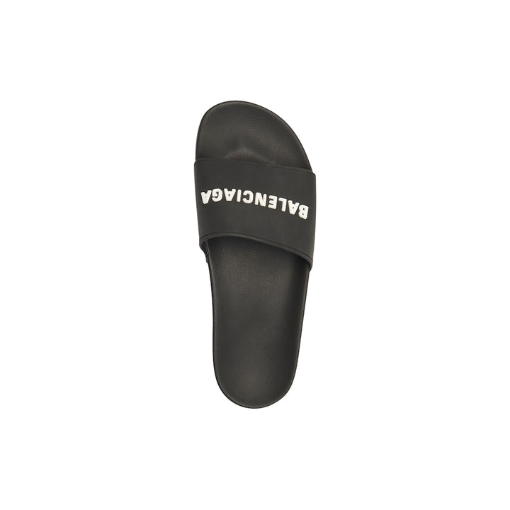 BALENCIAGA Men's Pool Slide Sandal in Beige