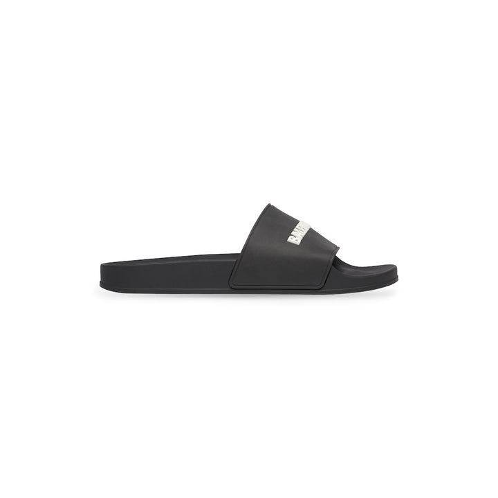 BALENCIAGA Men's Pool Slide Sandal in Beige