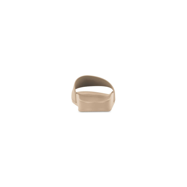 BALENCIAGA Men's Pool Slide Sandal in Beige