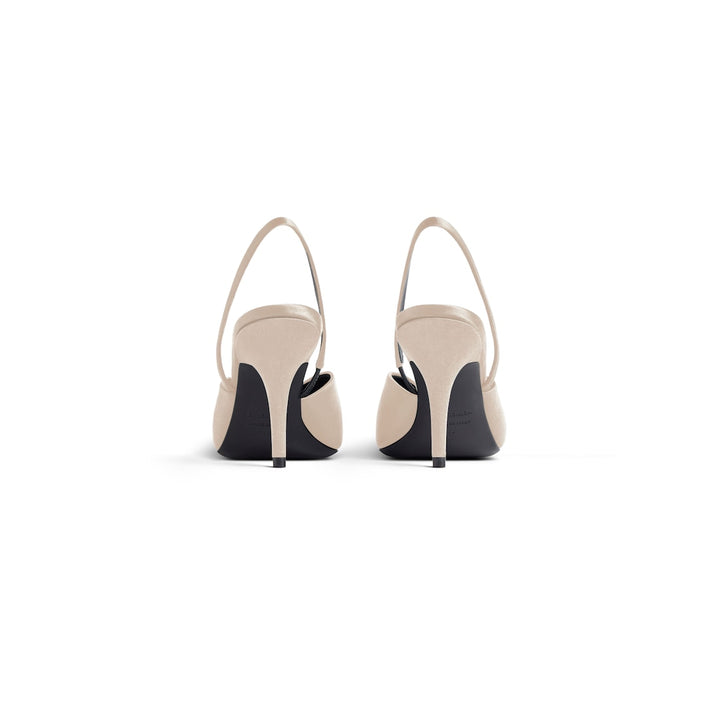 BALENCIAGA Women's Knife Bb Slingback Pump in Champagne