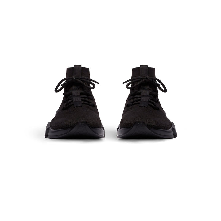 BALENCIAGA Men's Speed Lace-up Recycled Knit Sneaker in Black