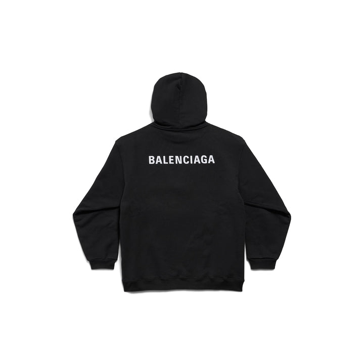 BALENCIAGA Balenciaga Back Hoodie Regular Fit in Black